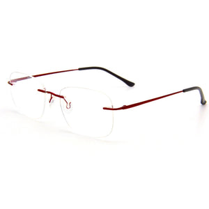 Ultra Light Flexible Rimless Eyeglasses Female Pure Titanium Glasses For Women Small Square Prescription Lenses Optical Frame