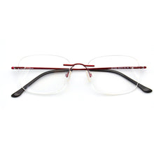 Carica l&#39;immagine nel visualizzatore di Gallery, Ultra Light Flexible Rimless Eyeglasses Female Pure Titanium Glasses For Women Small Square Prescription Lenses Optical Frame
