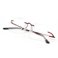 Carica l&#39;immagine nel visualizzatore di Gallery, Ultra Light Flexible Rimless Eyeglasses Female Pure Titanium Glasses For Women Small Square Prescription Lenses Optical Frame