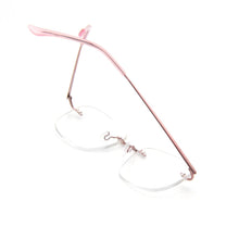 Carica l&#39;immagine nel visualizzatore di Gallery, Ultra Light Flexible Rimless Eyeglasses Female Pure Titanium Glasses For Women Small Square Prescription Lenses Optical Frame