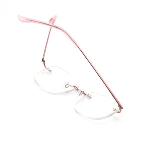 Ultra Light Flexible Rimless Eyeglasses Female Pure Titanium Glasses For Women Small Square Prescription Lenses Optical Frame