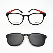 Load image into Gallery viewer, Ultra-Light Glasses Sand Black Magnet Clip Sunglasses Myopia Eyeglasses Polarized Round Frame Women&#39;s Style Functional PEL2078