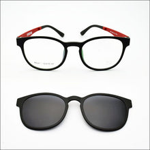 Load image into Gallery viewer, Ultra-Light Glasses Sand Black Magnet Clip Sunglasses Myopia Eyeglasses Polarized Round Frame Women&#39;s Style Functional PEL2078