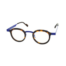 Load image into Gallery viewer, Ultra Light Steel Sheet With Acetate Glasses Brand Designer&#39;s Same Blue Tortoiseshell Frame