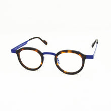 Load image into Gallery viewer, Ultra Light Steel Sheet With Acetate Glasses Brand Designer&#39;s Same Blue Tortoiseshell Frame