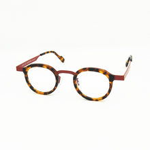 Load image into Gallery viewer, Ultra Light Steel Sheet With Acetate Glasses Brand Designer&#39;s Same Blue Tortoiseshell Frame