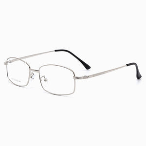 Ultra-Light Titanium Alloy Frame Eye Glasses Men Business Style Full Rim Spectacles with Spring Hinges Myopia Eyewear