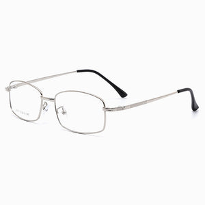 Ultra-Light Titanium Alloy Frame Eye Glasses Men Business Style Full Rim Spectacles with Spring Hinges Myopia Eyewear