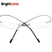 Load image into Gallery viewer, Ultra-light 9 colors rimless glasses frames memory titanium metal eyeglasses frames/prescription rx-able optical frame