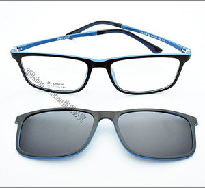 Ultra-light Glasses Lightweight Frame for men With Magnet Polarized Clip Sunglasses Ultem Eyeglasses Functional Glasses Uv 400