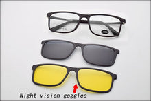 Load image into Gallery viewer, Ultra-light Glasses Lightweight Frame for men With Magnet Polarized Clip Sunglasses Ultem Eyeglasses Functional Glasses Uv 400