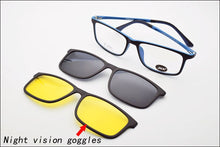 Load image into Gallery viewer, Ultra-light Glasses Lightweight Frame for men With Magnet Polarized Clip Sunglasses Ultem Eyeglasses Functional Glasses Uv 400