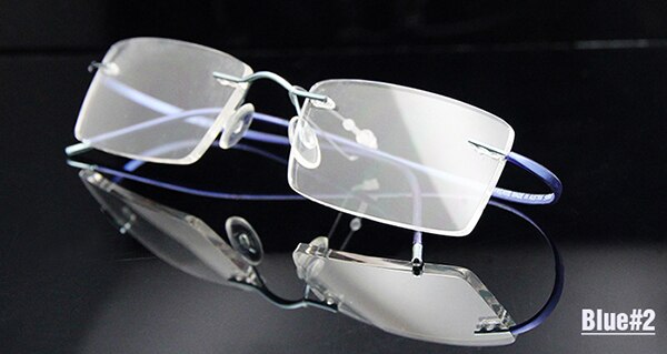 Ultra-light Memory Titanium Glasses Frame  Men Rimless Myopia Glasses in Optical Lens Rx Prescription Eyeglasses Frames