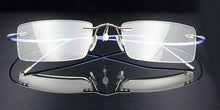 Carica l&#39;immagine nel visualizzatore di Gallery, Ultra-light Memory Titanium Glasses Frame  Men Rimless Myopia Glasses in Optical Lens Rx Prescription Eyeglasses Frames
