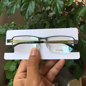 Ultra-light Men's Medical Stainless Steel Spectacle Frame Screwless Design
