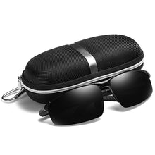 Load image into Gallery viewer, UltraLight Aluminum Magnesium Polarized Men Sunglasses HighQuality Half-frame Male Sun Glasses Cool Mirror Black Driving Glasses