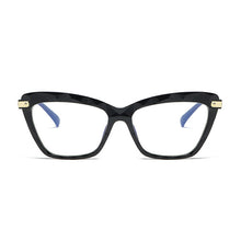 Carica l&#39;immagine nel visualizzatore di Gallery, Occhiali da vista Cat Eye con montatura ultraleggera Occhiali da vista poligonali trasparenti firmati da donna Occhiali retrò femminili trasparenti 