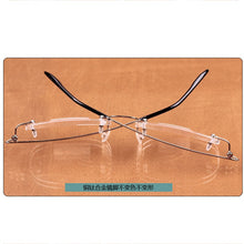 Load image into Gallery viewer, Ultralight Frameless Men And Women Unisex HD Reading Glasses Resin Lenses Diopter +1.0 +1.5 +2.0 +2.5 +3.0 +3.5 +4.0