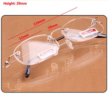 Load image into Gallery viewer, Ultralight Frameless Men And Women Unisex HD Reading Glasses Resin Lenses Diopter +1.0 +1.5 +2.0 +2.5 +3.0 +3.5 +4.0