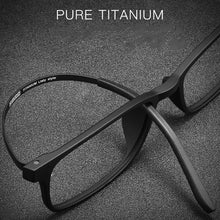 Load image into Gallery viewer, Ultralight Men and Women Pure Titanium Eyeglasses Frame Small Retro Comfortable Myopia Blu-ray Prescription Glasses Frame 8856