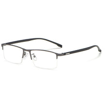 Load image into Gallery viewer, Ultralight Metal Frame Glasses Men Business Style Half Rim Nearsighted Spectacles with Spring Hinges Selling