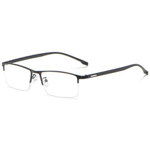 Load image into Gallery viewer, Ultralight Metal Frame Glasses Men Business Style Half Rim Nearsighted Spectacles with Spring Hinges Selling