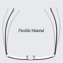 Load image into Gallery viewer, Ultralight Metal Frame Glasses Men Business Style Half Rim Nearsighted Spectacles with Spring Hinges Selling