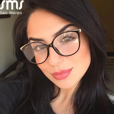 Ultralight Optical Glasses Frames Plastic Titanium Retro Cat Eye Glasses Frames Men Women Computer Glasses