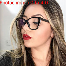 Carica l&#39;immagine nel visualizzatore di Gallery, Ultralight Photochromic Nearsighted Glasses Nearsight Short Sight Eyewear Women Men Shortsighted Myopia Prescription Glasses NX