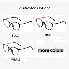 Load image into Gallery viewer, Ultralight Pure Titanium Men Comfortable Eyewear Women Vintage Round Big Frame Myopia Reading Optical Prescription Glasses