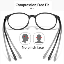 Load image into Gallery viewer, Ultralight Pure Titanium Men Comfortable Eyewear Women Vintage Round Big Frame Myopia Reading Optical Prescription Glasses