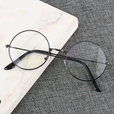 Ultralight Round Anti-blue Computer Glasses Men's Retro Simple Glasses Ladies All-match Glasses Frame Accessories
