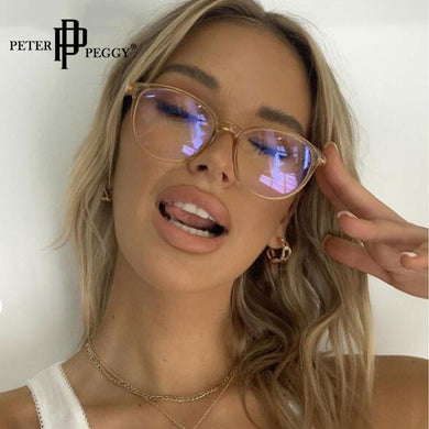 Ultralight Round Plastic Spectacles Frame Women Clear Optical Frames Round Transparent Lens 2023 Trendy Eyeglasses