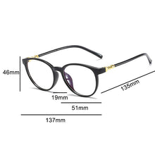Load image into Gallery viewer, Ultralight Round Plastic Spectacles Frame Women Clear Optical Frames Round Transparent Lens 2023 Trendy Eyeglasses