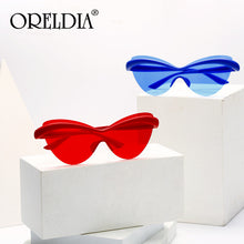 Load image into Gallery viewer, Ultralight TR90 Cat Eye Sunglasses Men Women 2023  Vintage Unique Frame One Piece Glasses Male Goggle UV400 Gafas De Sol