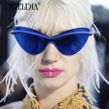 Load image into Gallery viewer, Ultralight TR90 Cat Eye Sunglasses Men Women 2023  Vintage Unique Frame One Piece Glasses Male Goggle UV400 Gafas De Sol