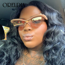 Load image into Gallery viewer, Ultralight TR90 Cat Eye Sunglasses Men Women 2023  Vintage Unique Frame One Piece Glasses Male Goggle UV400 Gafas De Sol