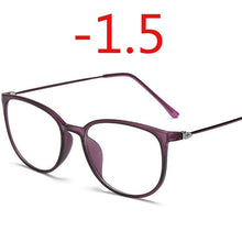 Load image into Gallery viewer, Ultralight TR90 Finished Myopia Glasses Women Men Sexy Oval Student Short-sighted Glasses Diopter -0.5 -1.0 -1.5 -2.0 To -6.0