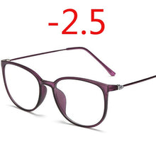 Load image into Gallery viewer, Ultralight TR90 Finished Myopia Glasses Women Men Sexy Oval Student Short-sighted Glasses Diopter -0.5 -1.0 -1.5 -2.0 To -6.0