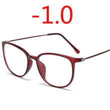Load image into Gallery viewer, Ultralight TR90 Finished Myopia Glasses Women Men Sexy Oval Student Short-sighted Glasses Diopter -0.5 -1.0 -1.5 -2.0 To -6.0