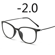 Load image into Gallery viewer, Ultralight TR90 Finished Myopia Glasses Women Men Sexy Oval Student Short-sighted Glasses Diopter -0.5 -1.0 -1.5 -2.0 To -6.0