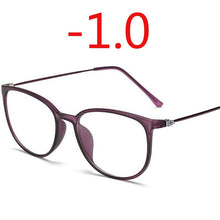 Load image into Gallery viewer, Ultralight TR90 Finished Myopia Glasses Women Men Sexy Oval Student Short-sighted Glasses Diopter -0.5 -1.0 -1.5 -2.0 To -6.0