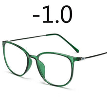Load image into Gallery viewer, Ultralight TR90 Finished Myopia Glasses Women Men Sexy Oval Student Short-sighted Glasses Diopter -0.5 -1.0 -1.5 -2.0 To -6.0
