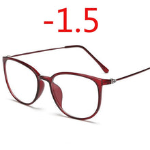 Load image into Gallery viewer, Ultralight TR90 Finished Myopia Glasses Women Men Sexy Oval Student Short-sighted Glasses Diopter -0.5 -1.0 -1.5 -2.0 To -6.0