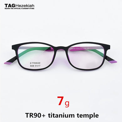 Ultralight TR90 glasses frame brand retro square Student memory titanium eyeglasses frames men Women transparent computer myopia