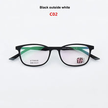 Load image into Gallery viewer, Ultralight TR90 glasses frame brand retro square Student memory titanium eyeglasses frames men Women transparent computer myopia