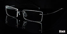 Load image into Gallery viewer, Ultralight Titanium Rimless Glasses Gold Men Small Square Frameless Eyeglasses Frame Women Optical Frame Flexible Slim Leg