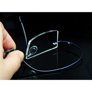 Ultralight Titanium Rimless Glasses Gold Men Small Square Frameless Eyeglasses Frame Women Optical Frame Flexible Slim Leg