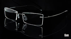 Ultralight Titanium Rimless Glasses Gold Men Small Square Frameless Eyeglasses Frame Women Optical Frame Flexible Slim Leg