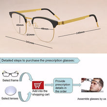 Load image into Gallery viewer, Ultralight brand titanium glasses frame men optical glasses frame women spectacle frames Men&#39;s eyeglasses Women&#39;s 9843